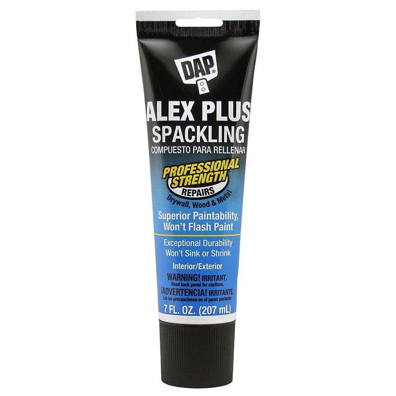 DAP 18744 Spackling Paste White, White, 7 fl-oz Tube