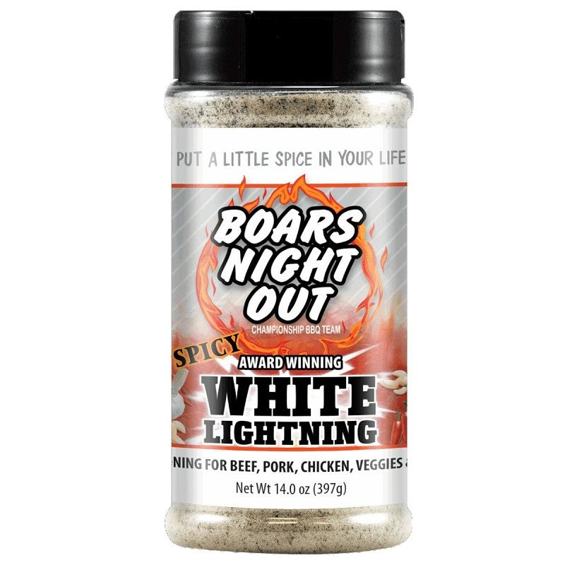 Boar's Night Out OW86531 Rub, Spicy White Lightning, 14 oz Can