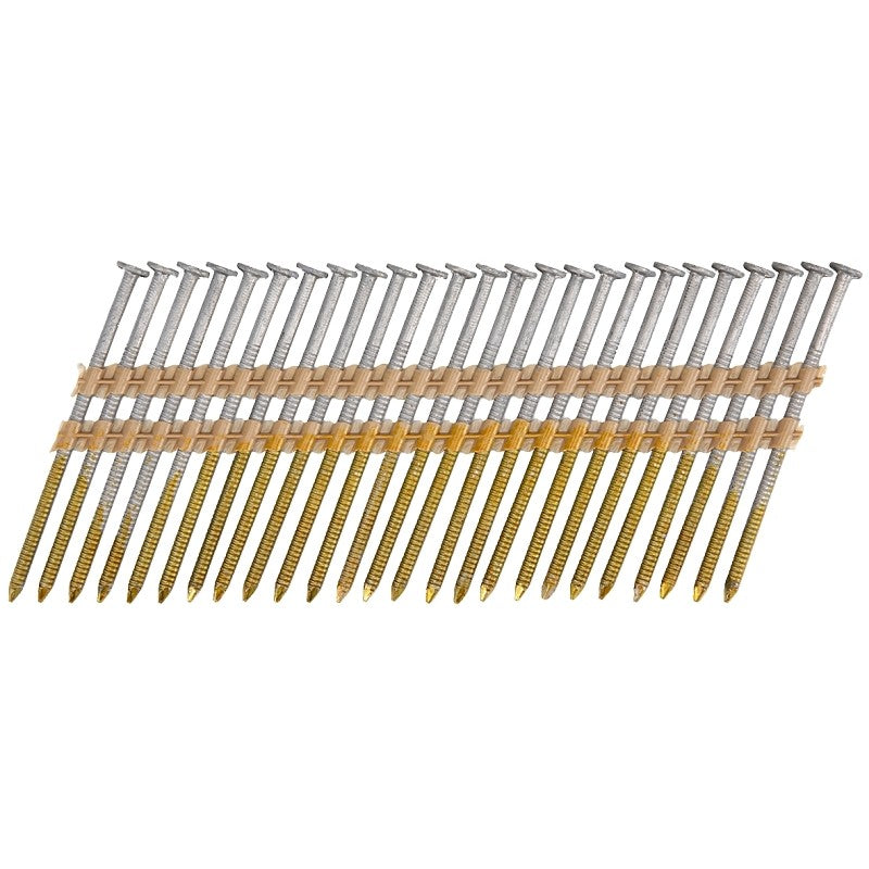 ProFIT 0710176S Collated Nail, 3 in L, 316 Stainless Steel, Round Head, Ring Shank