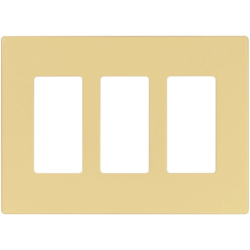 Arrow Hart PJS PJS263V Wallplate, 4.87 in L, 6-3/4 in W, 3 -Gang, Polycarbonate, Ivory, High-Gloss