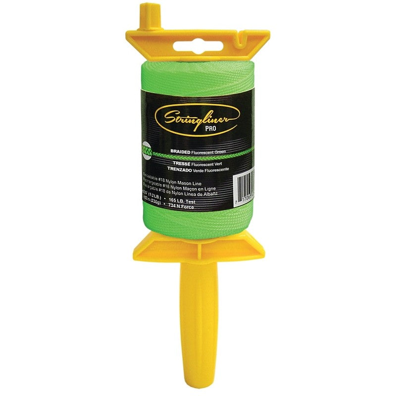 Stringliner 25468 Line Reel, 500 ft L Line, Fluorescent Green Line