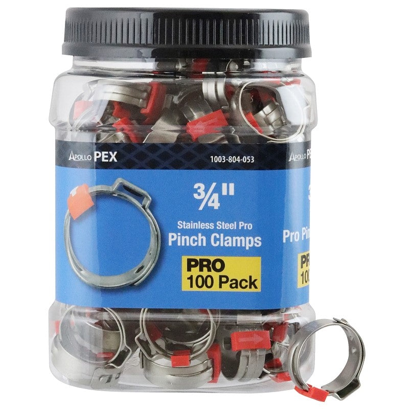 Apollo Pro Series PXPRO34100JR Pinch Clamp, 3/4 in Pipe/Conduit, 100/PK