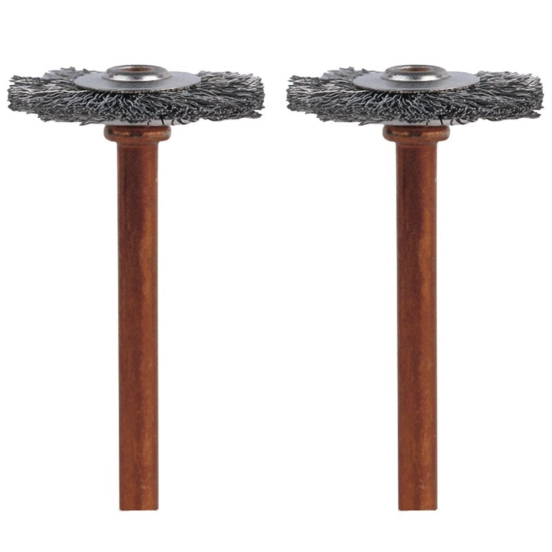 Dremel 530-02 Brush, 3/4 in Dia, 1/8 in Arbor/Shank, Stainless Steel Bristle