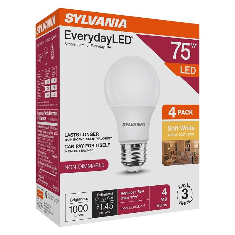 Sylvania 42016 Bulb, A19 Lamp, Soft White