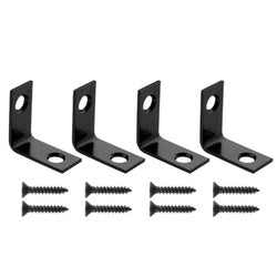 CORNER BRACE STL BLACK 1X1/2IN