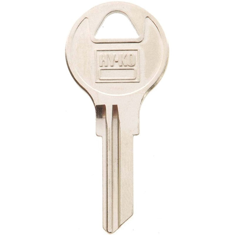 Hy-Ko 11010AP4 Key Blank, Brass, Nickel, For: Chicago Cabinet, House Locks and Padlocks, AP4 Key Number (Pack of 10)