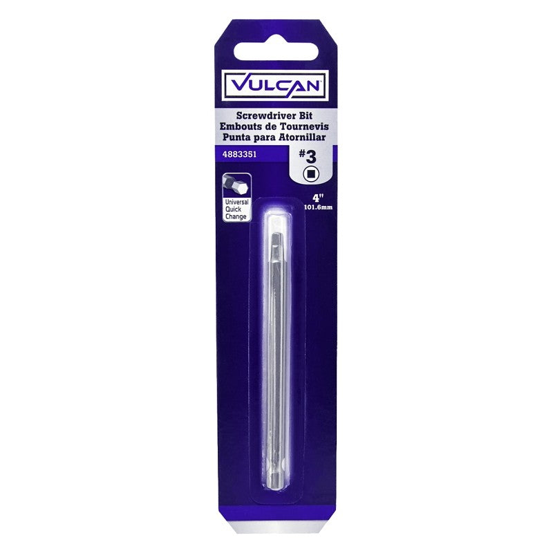 Vulcan 375671OR Screwdriver Bit, S2 Chrome Molybdenum Steel
