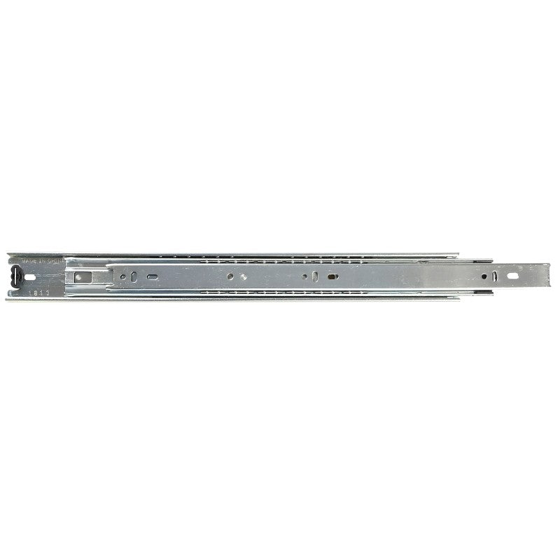 KV True-Trac TT100P 500 Drawer Slide, 100 lb, 500 mm L Rail, 12.7 mm W Rail, Zinc