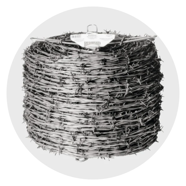 Roll of barbed wire fencing – heavy-duty galvanized wire for livestock containment and fencing applications