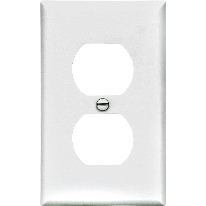 Eaton Wiring Devices BP5132W Wallplate, Standard-Size, 4-1/2 in L, 2-3/4 in W, 1-Gang, Nylon, White, High-Gloss (Pack of 5)