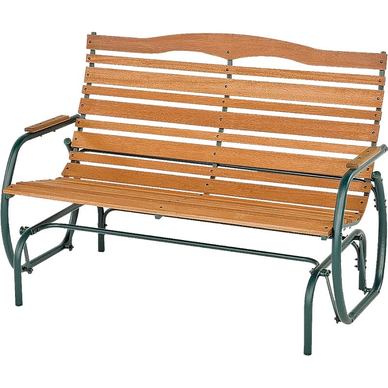 Seasonal Trends CG-44Z Double Glider Bench, 48.5 in W, 30 in D, 37.5 in H, 500 lb Seating, Steel Frame