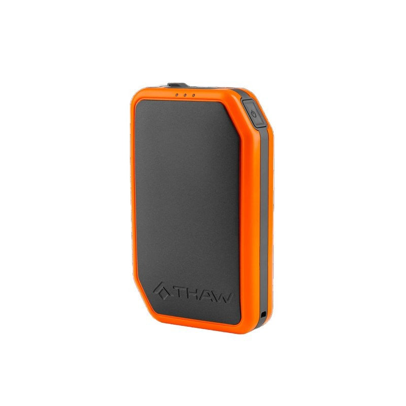 Thaw THA-HND-0009 Rechargeable Hand Warmer with Integrated Flashlight, 5000 mAh, Gray/Orange (Pack of 6)