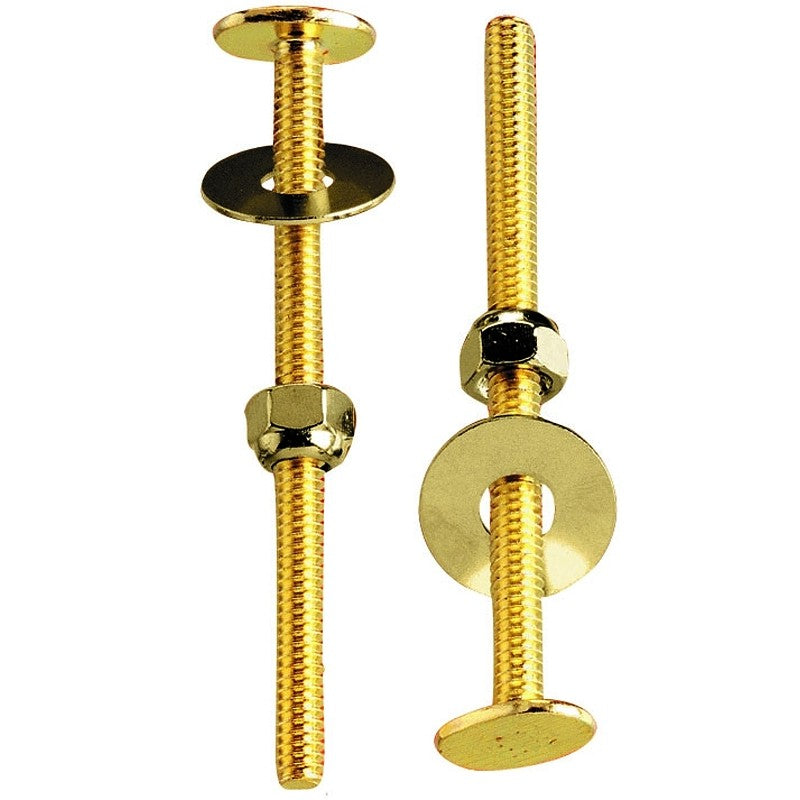 Plumb Pak PP23514 Bolt Set, 4 in W x 5 in H Dimensions, Brass