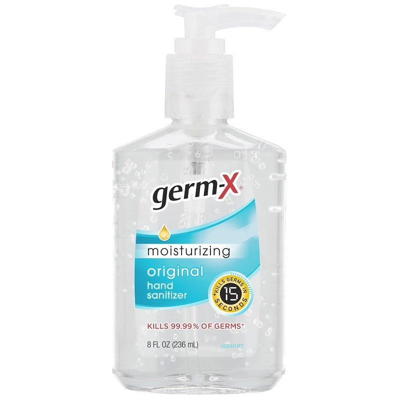Germ-X 30694 Hand Sanitizer Clear, Floral, Clear, 8 oz Bottle (Pack of 12)