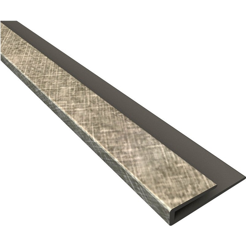 Fasade 92321 Edge J-Trim, 18 in L, Thermoplastic, Silver (Pack of 5)