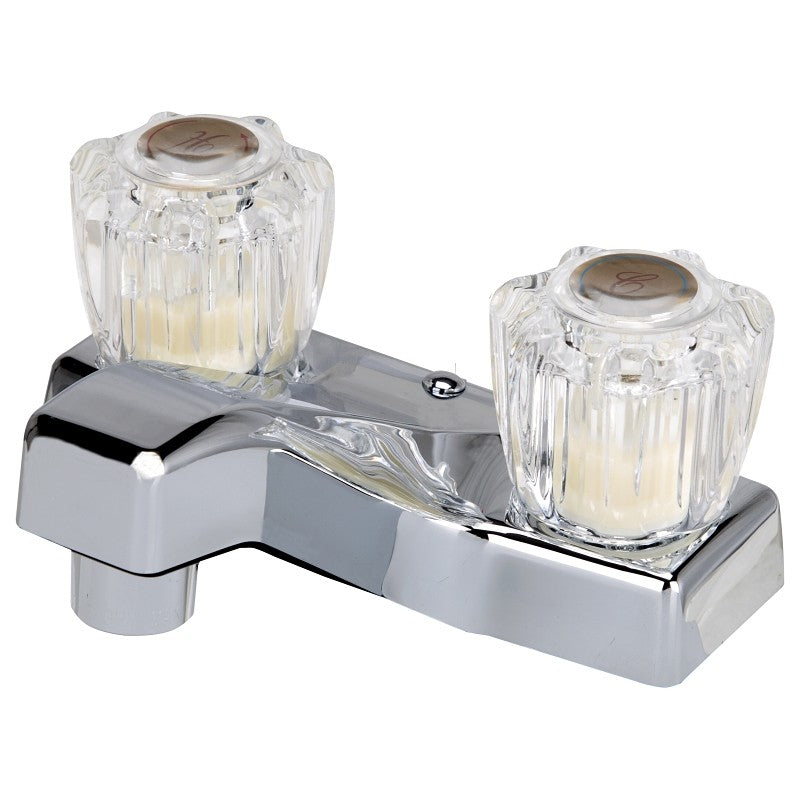 Boston Harbor PF4201A Lavatory Faucet, 1.5 gpm, 2-Handle, Chrome Plated, Round Handle