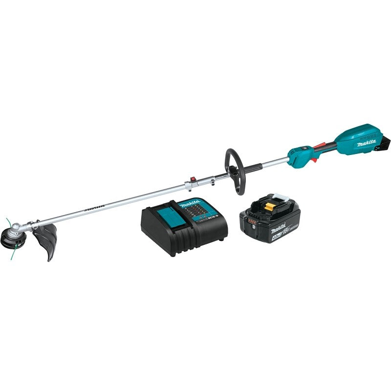 Makita XUX02SM1X1 Cordless Power Head Kit, 0 to 5000, 0 to 7000 rpm, 13 in String Trimmer, Pull Start