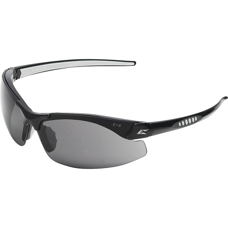 Edge DZ116-G2/DZ116 Non-Polarized Safety Glasses, Smoke Lens, Black Frame, Unisex, Polycarbonate Lens, Nylon Frame