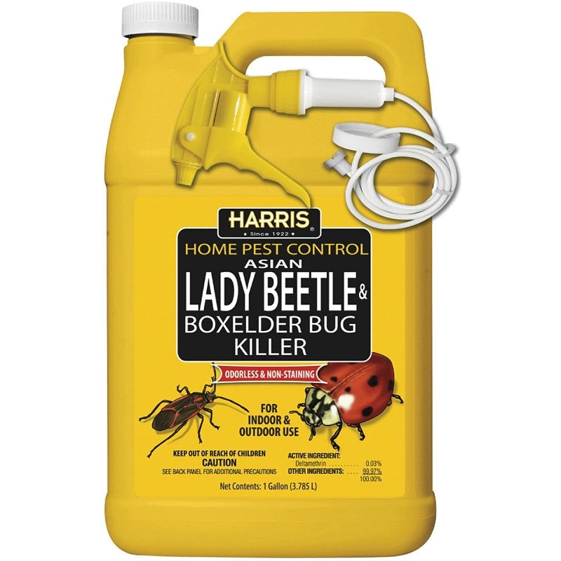 Harris HBXA-128 Beetle and Box Elder Bug Killer, Liquid, Spray Application, 128 oz