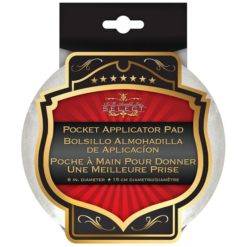 SM Arnold SELECT 25-508 Applicator Pad with Pocket, 6 in, Terry Knit