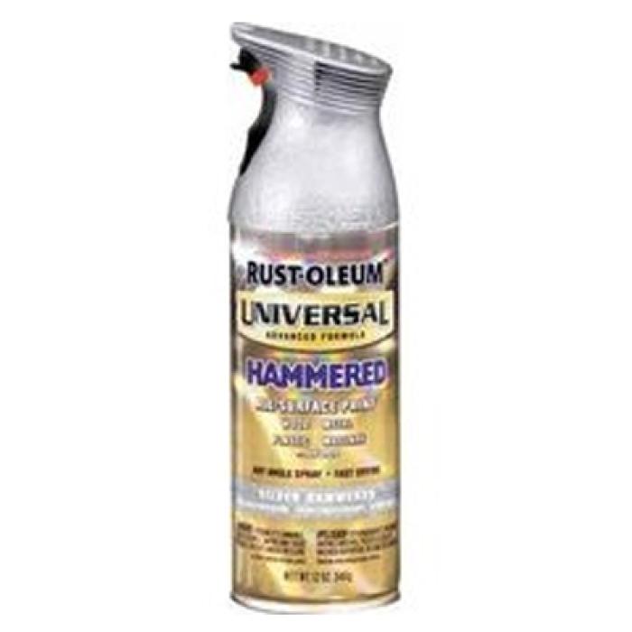 Rust-Oleum 245219 Hammered Spray Paint, Hammered, Silver, 12 oz, Can