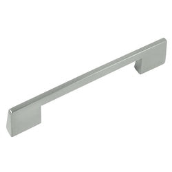 Laurey Contempo Series 75028 Cabinet Pull, 120 mm L Handle, 27 mm H Handle, Zinc, Satin Nickel