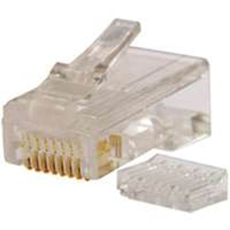 Gardner Bender GMC-88C6 Modular Plug, Rounded, Cat 6 Cable, RJ-45 Connector, 8-Contact, 8-Position, 8/PK