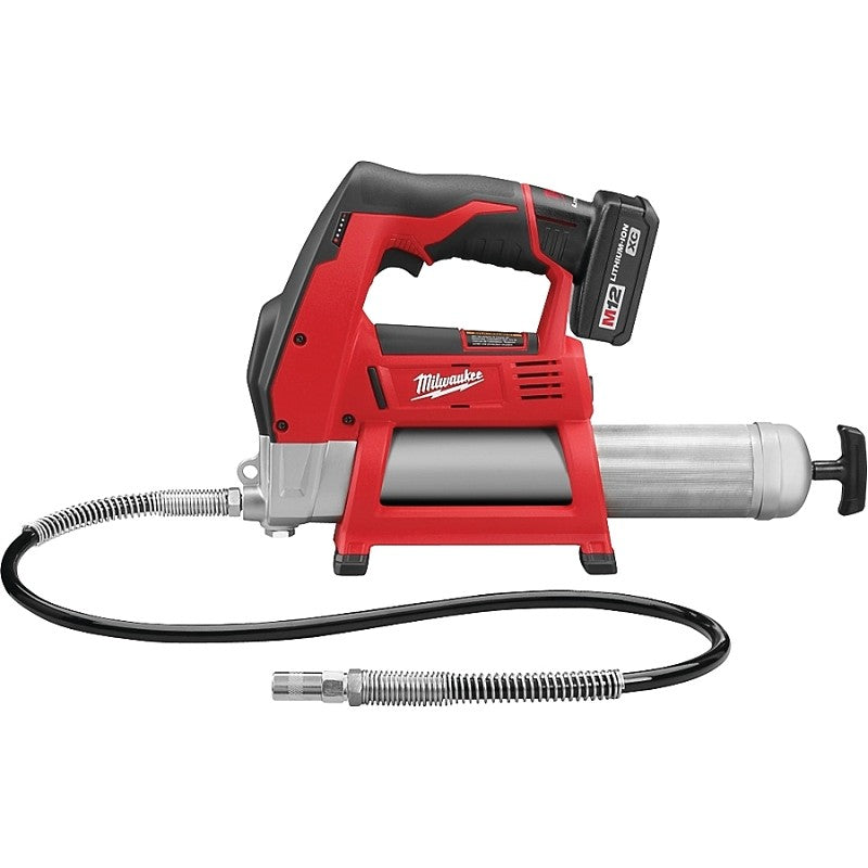 Milwaukee M12 2446-21XC Grease Gun Kit, 8000 psi Pressure