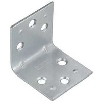 Double Wide Corner Braces 1-1/2 By 1-1/2 By 0.07 Inch Zinc Plated Steel 2 Pack