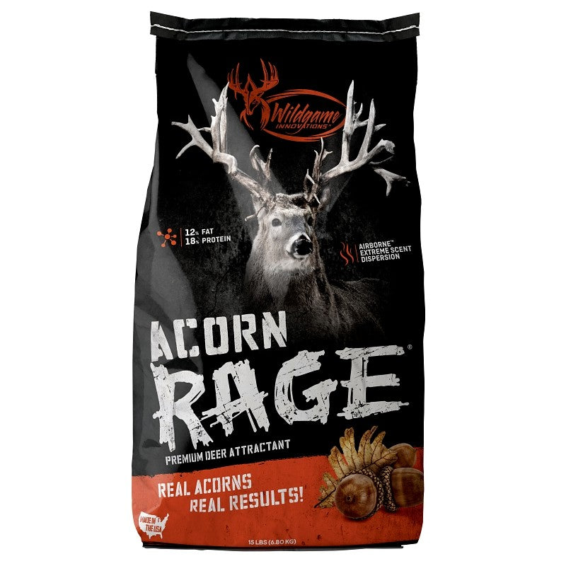 Wildgame INNOVATIONS Acorn Rage Series WLD452 Deer Attractant, 15 lb Bag