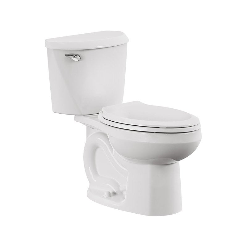 American Standard 736CA001.020 Complete Toilet, Elongated Bowl, 1.6 gpf Flush, 12 in Rough-In, 15 in H Rim, White, Floor