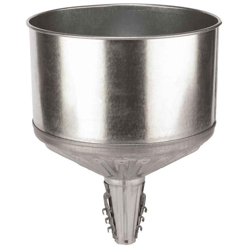 LubriMatic 75-008 Funnel, 8 qt, Galvanized Steel, 11-1/2 in H