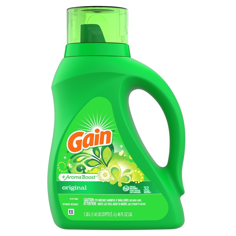 Gain 55861 Laundry Detergent, 50 fl-oz Bottle, Liquid, Floral (Pack of 6)