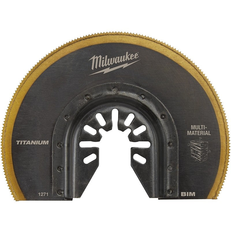 Milwaukee 49-25-1271 Blade, 3-1/2 in, 1-5/8 in D Cutting, HSS/Titanium