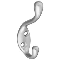 Heavy Duty Upscale Coat And Hat Hook Satin Chrome