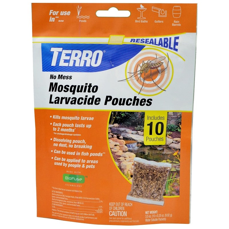 Terro T1210 Mosquito Larvacide Pouch, 3.5 oz