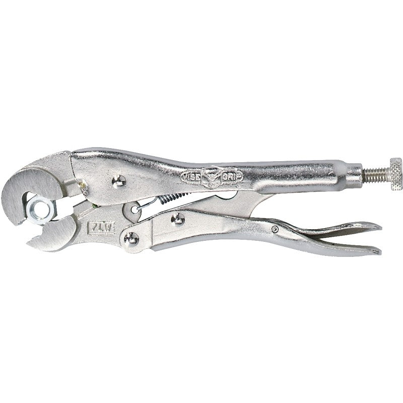 Irwin Original Series 04 Locking Plier, 7 in OAL, 3/4 in Jaw Opening, Plain-Grip Handle, 3/8 in W Jaw, 1-3/16 in L Jaw
