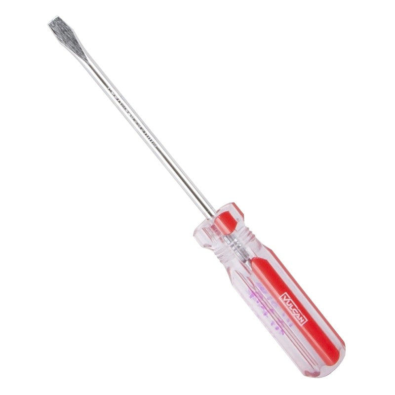Vulcan TB-SD02 Screwdriver, 3/16 in Drive, Slotted Drive, 7 in OAL, 4 in L Shank, Plastic Handle