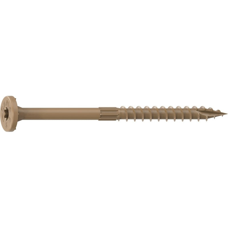 Camo 0355174 Framing Screw, 0.16 in Thread, 3 in L, Flat Head, Star Drive, Slash Point, PROTECH Ultra 4 Coated, 150