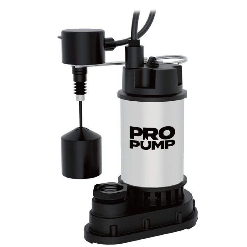 PROPUMP SPS05002VP Sump Pump, 1-Phase, 7.6 A, 115 V, 1/2 hp, 1-1/2 in Outlet, 30 ft Max Head, 5200 gph