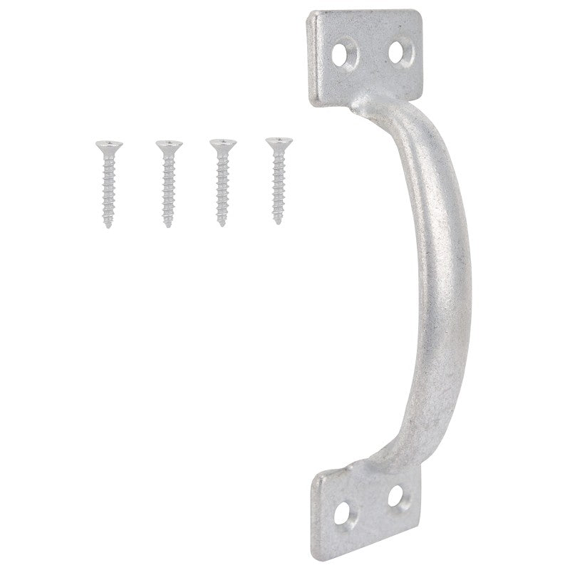 ProSource 20912MGB-PS Door Pull, 1-3/4 in W, 6-1/2 in D, 1-1/2 in H, Steel, Galvanized