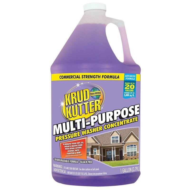 Krud Kutter Advanced Formula 385462 Multi-Purpose Pressure Washer Concentrate, Liquid, 1 gal Bottle (Pack of 4)