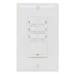 NSI R5M4HW In Wall Countdown Timer, Digital Time Switch, 5 min, 10 min, 30 min, 60 min, 2 hr, 4 hr Time Setting