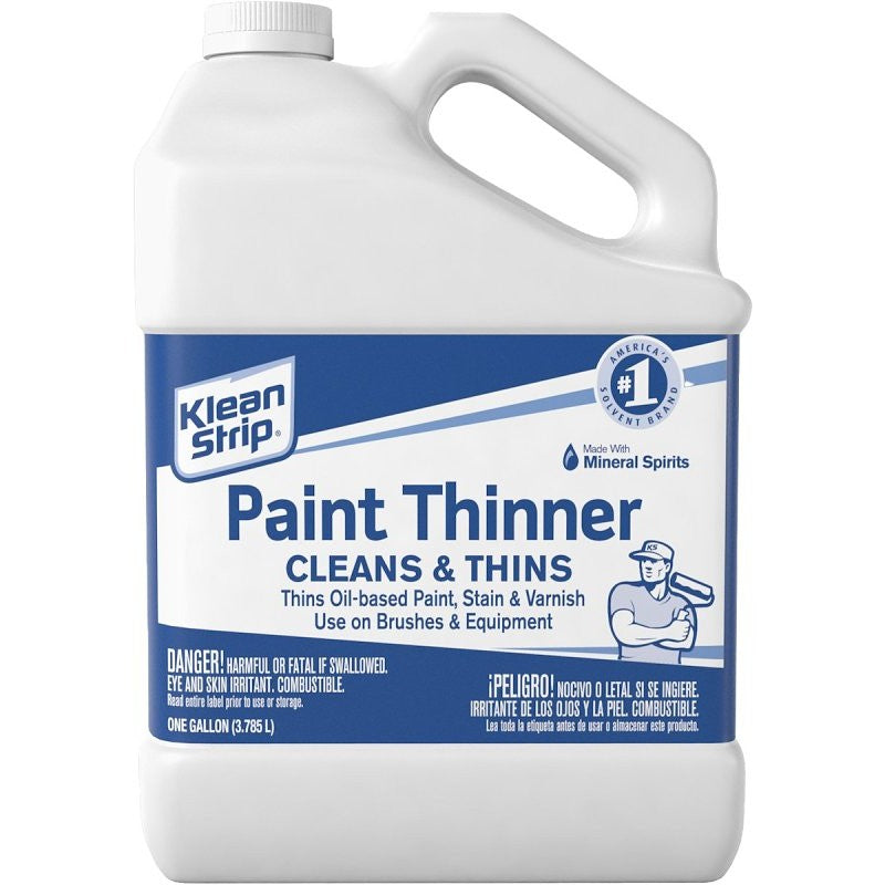 Klean Strip GKPT94400 Paint Thinner, Water White, 1 gal, Can, Liquid (Pack of 4)
