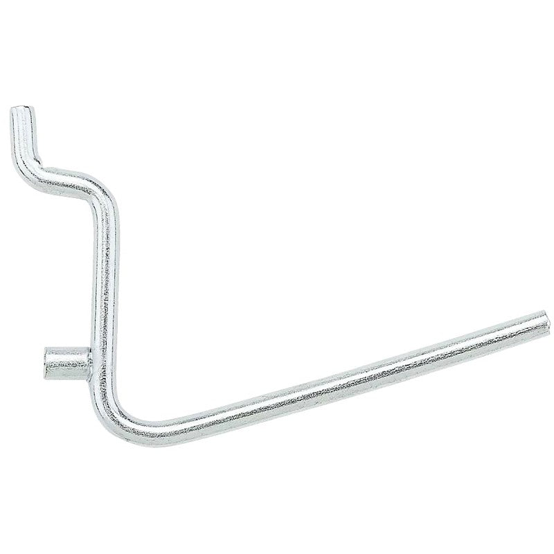 National Hardware N180-001 Series Peg Hook, 2-1/2 in L Dimensions, 2-1/2 in, 1/8, 1/4 in Opening, Steel, Zinc, 5/PK