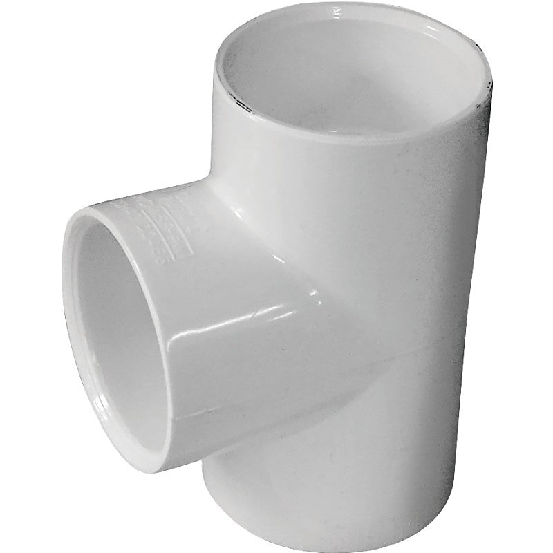 IPEX 435779 Pipe Tee, 1-1/2 in, Socket, PVC, White, SCH 40 Schedule, 150 psi Pressure