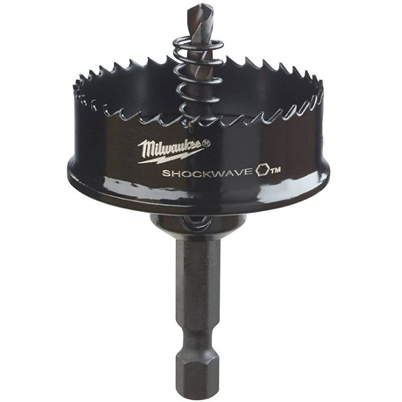 Milwaukee 49-56-9835 Hole Saw, 1-1/2 in Dia, 1/2 in D Cutting, 1/4 in Arbor, 8 TPI, HSS Cutting Edge