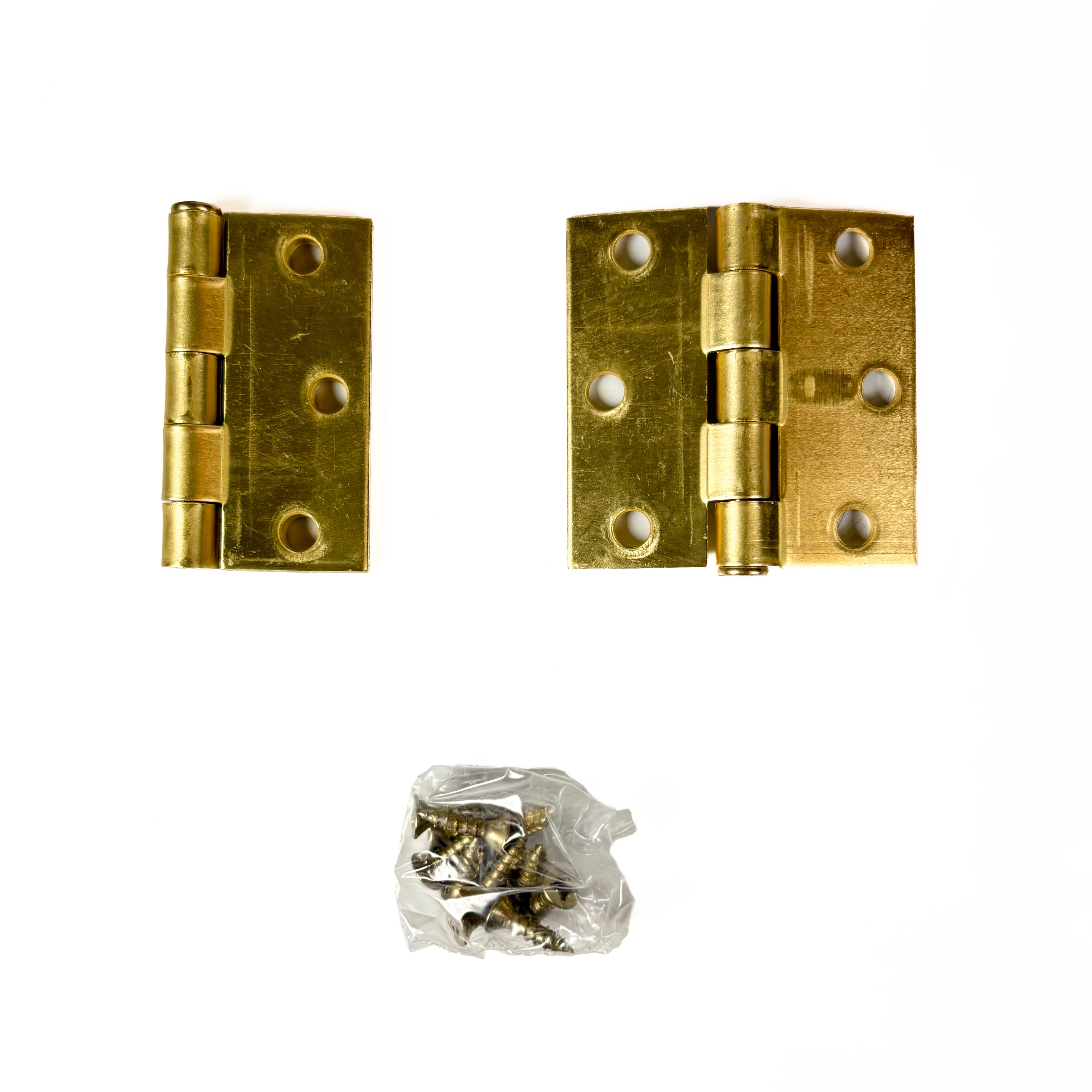 Removable Pin Broad Hinge 2-1/2 Inch Satin Brass 2 Pack (POS)