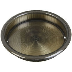 Recessed Round Cup Pull 2-1/8 Inch Antique Brass Finish 1 Pack (POS)