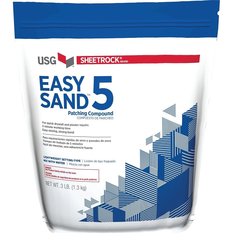USG Easy Sand 5 384024 Joint Compound, Powder, Natural, 3 lb